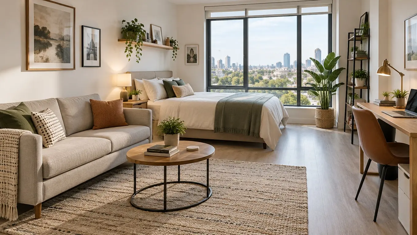 Studio Apartment Furniture Layout: Zoning One Room That Does Everything